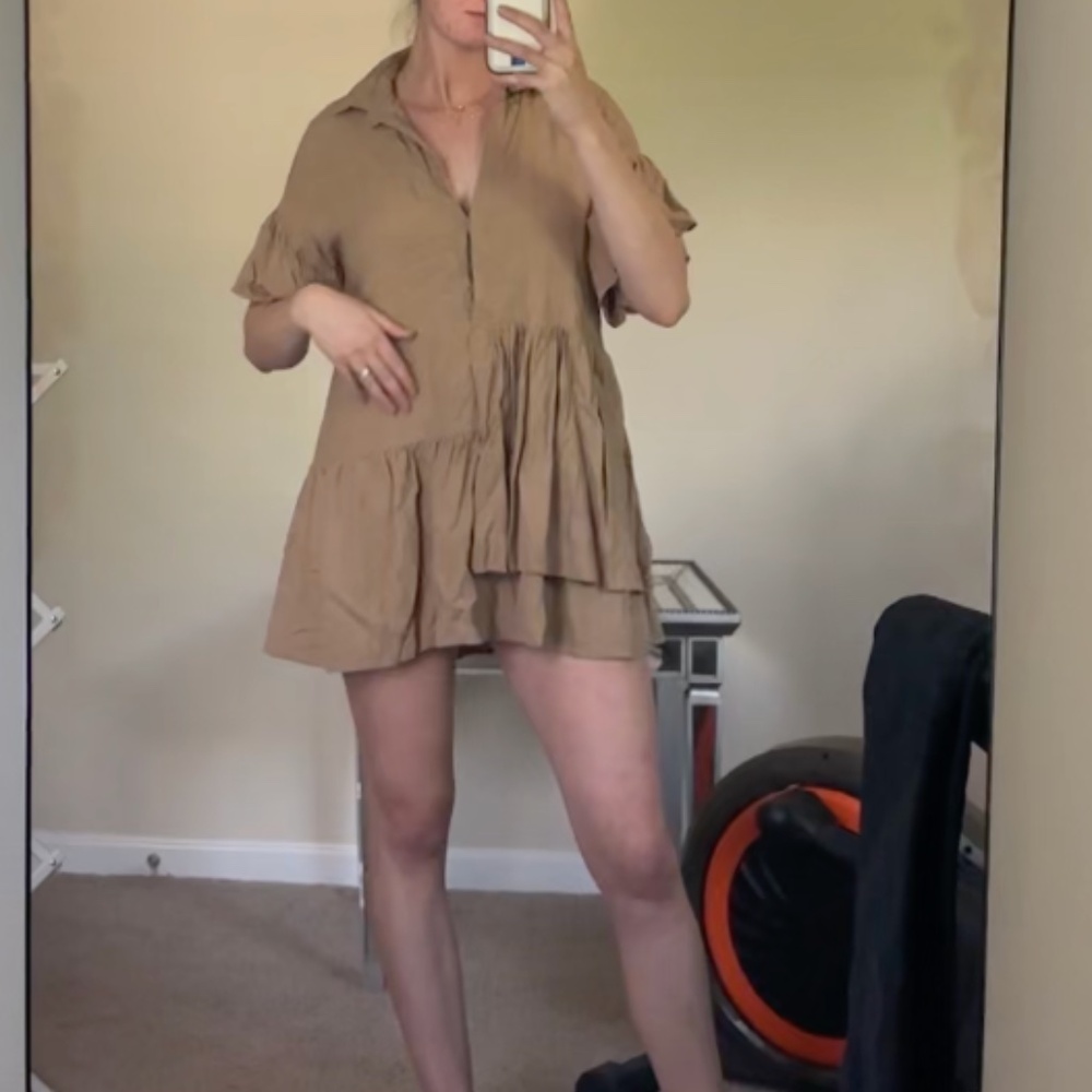 Flowy Summer Brown Dress
